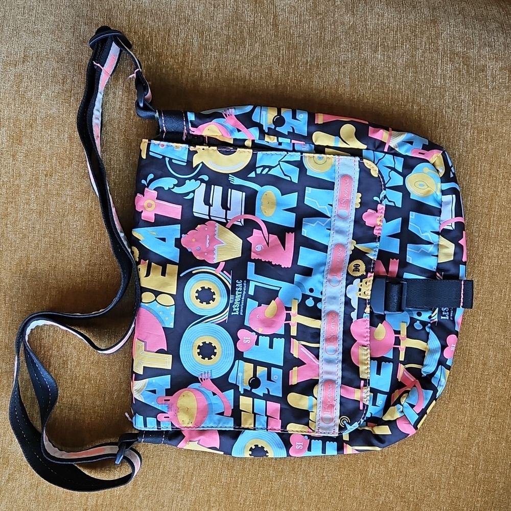 LeSportsac Artist In Residence Piano Fuzz Design Studio Print Bag